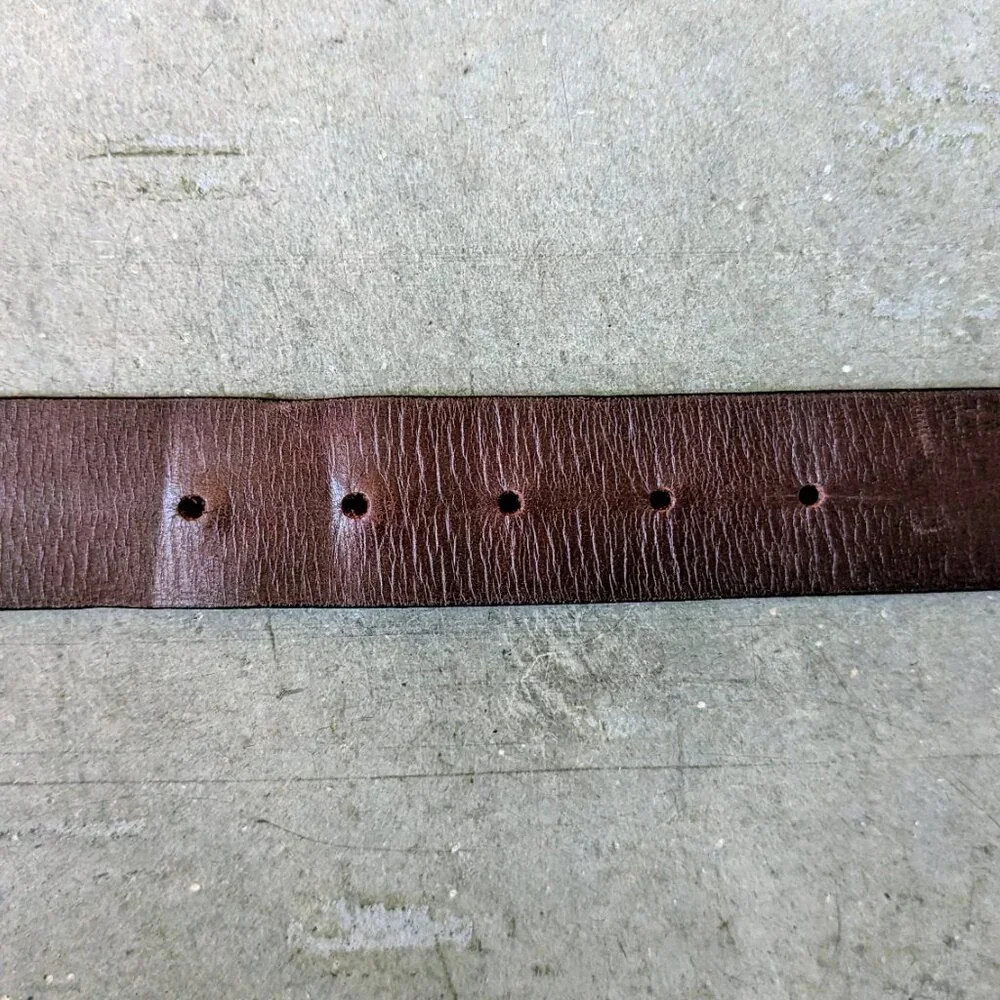 Remo Tulliani Brown Leather Italian Calfskin Belt size 38